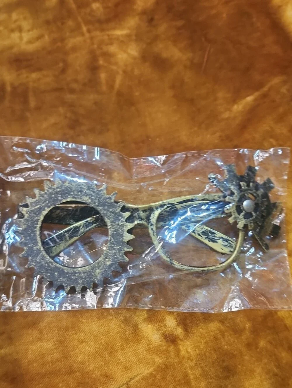 (8pc) Steampunk Mask ,Goggles, and  Glasses Set in Metallic Bronze And Silver